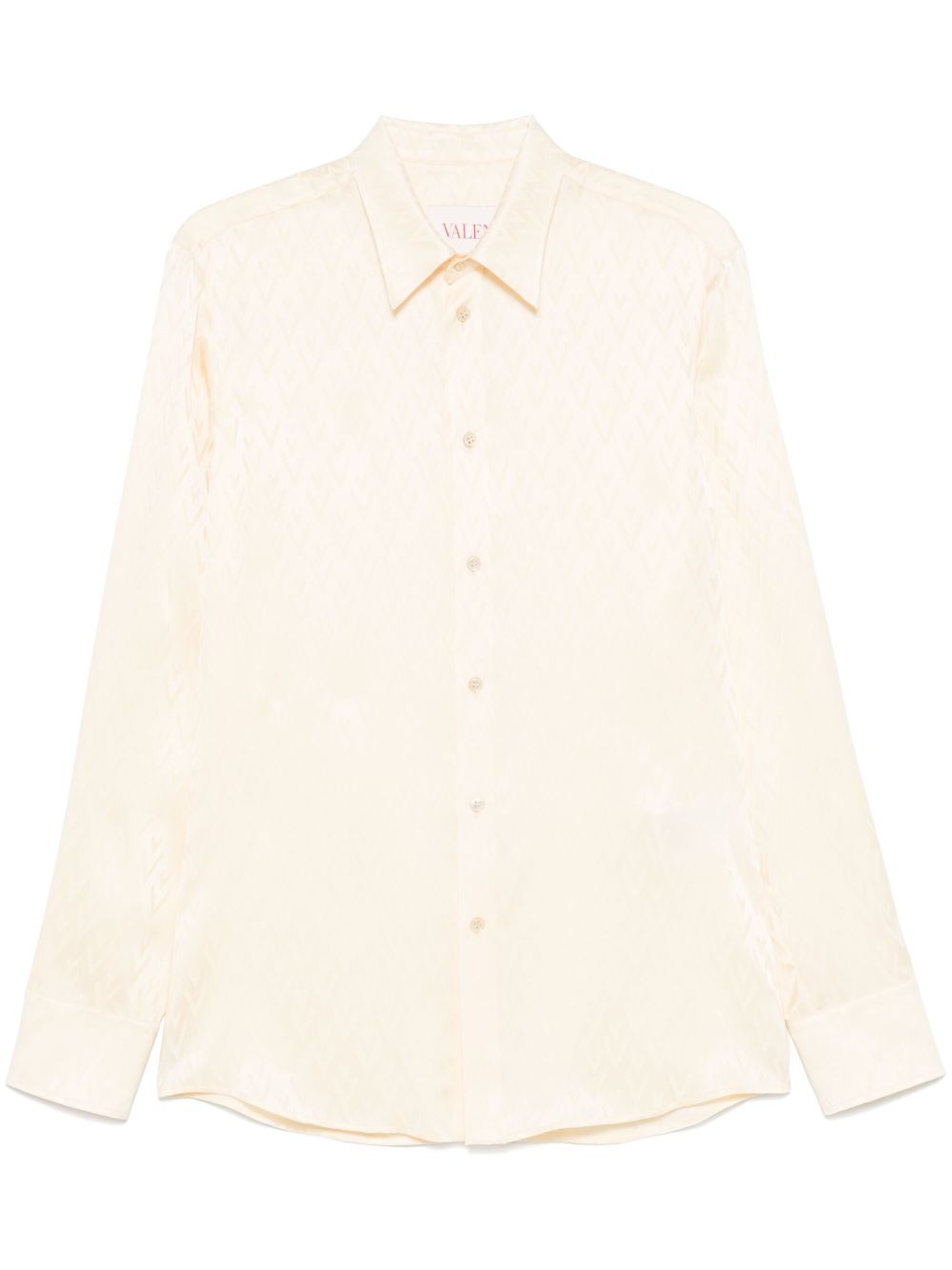 Toute La V-print shirt - Yellow