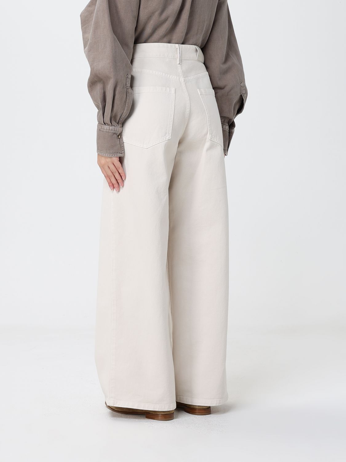 Jeans Woman color White