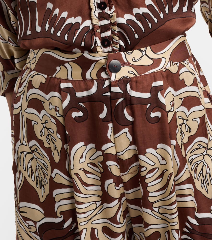 Isabelle printed high-rise shorts