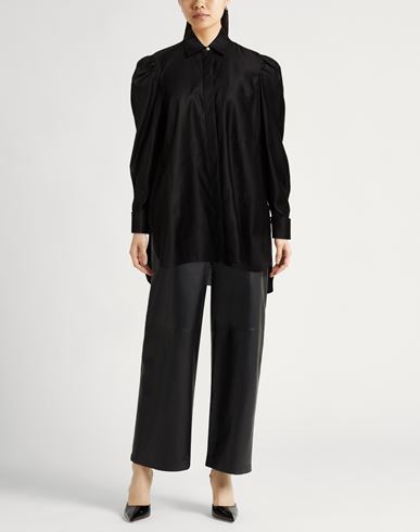 Woman Shirt Black Size 4 Cotton
