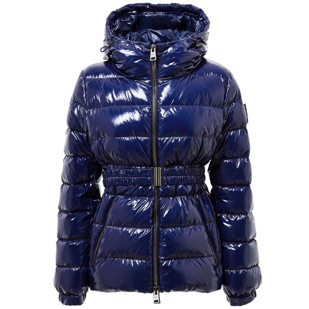 Padded Down with Removable Belt Down Jacket — Navy