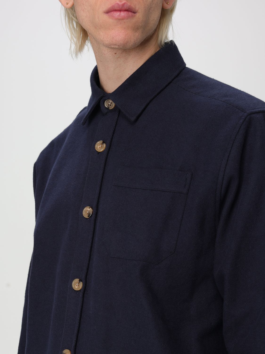 Lodge shirt jacket - Blue