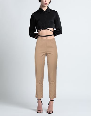 Woman Pants Sand Size XS Cotton, Elastane