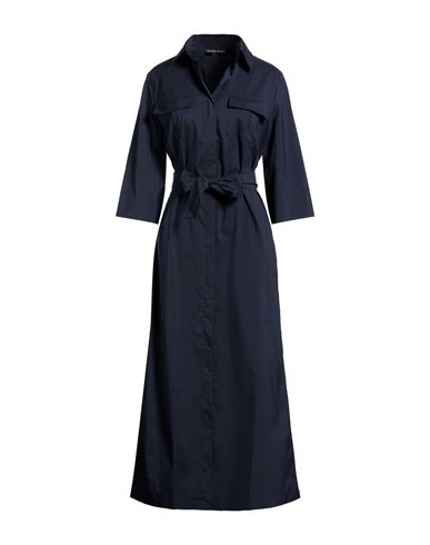 Woman Maxi dress Navy Size S Polyamide, Elastane