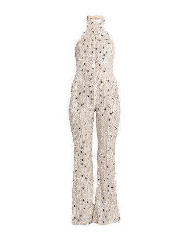 Woman Jumpsuit Sand Size L PES, Elastane