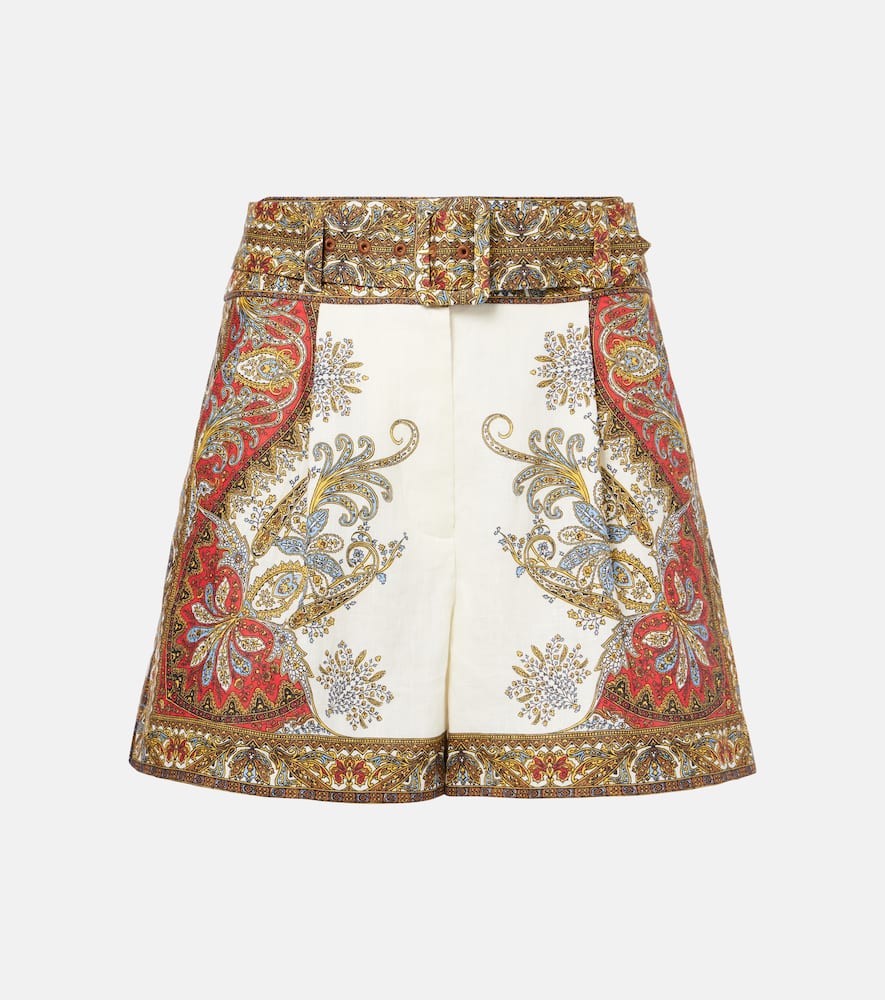 Hobbes floral linen shorts