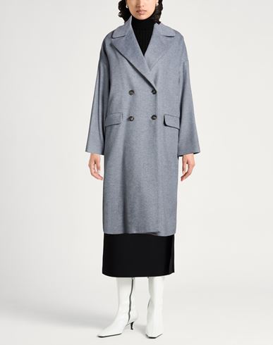 Woman Coat Grey Size 6 Wool
