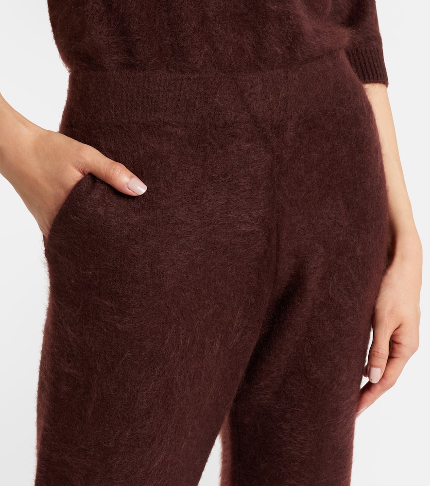 Fluffy Statement wool and cashmere-blend flared pants