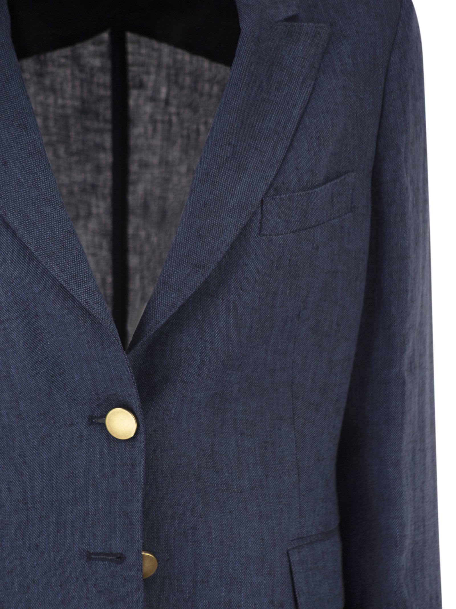 Blazer ajusté en lin Saulina Angelica