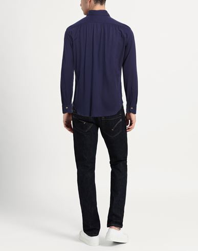 Man Shirt Navy Size 15 ½ Cotton