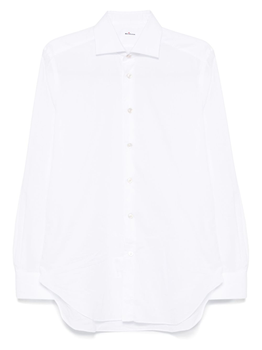 Kiton cutaway-collar shirt - White
