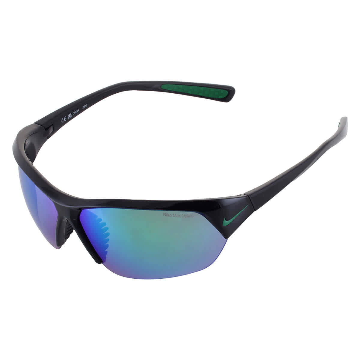 Green Mirror Wrap Mens Sunglasses SKYLON ACE M FQ4684 012 69