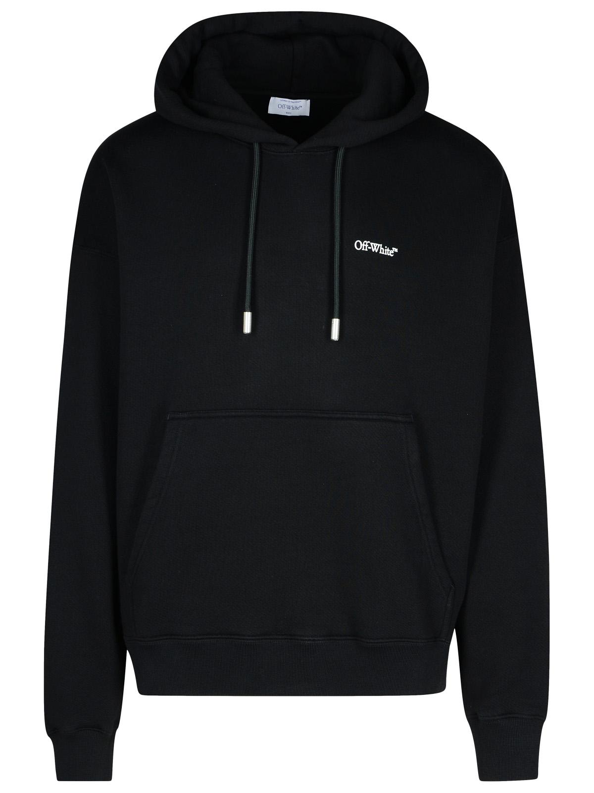 Windy Black Cotton Sweatshirt