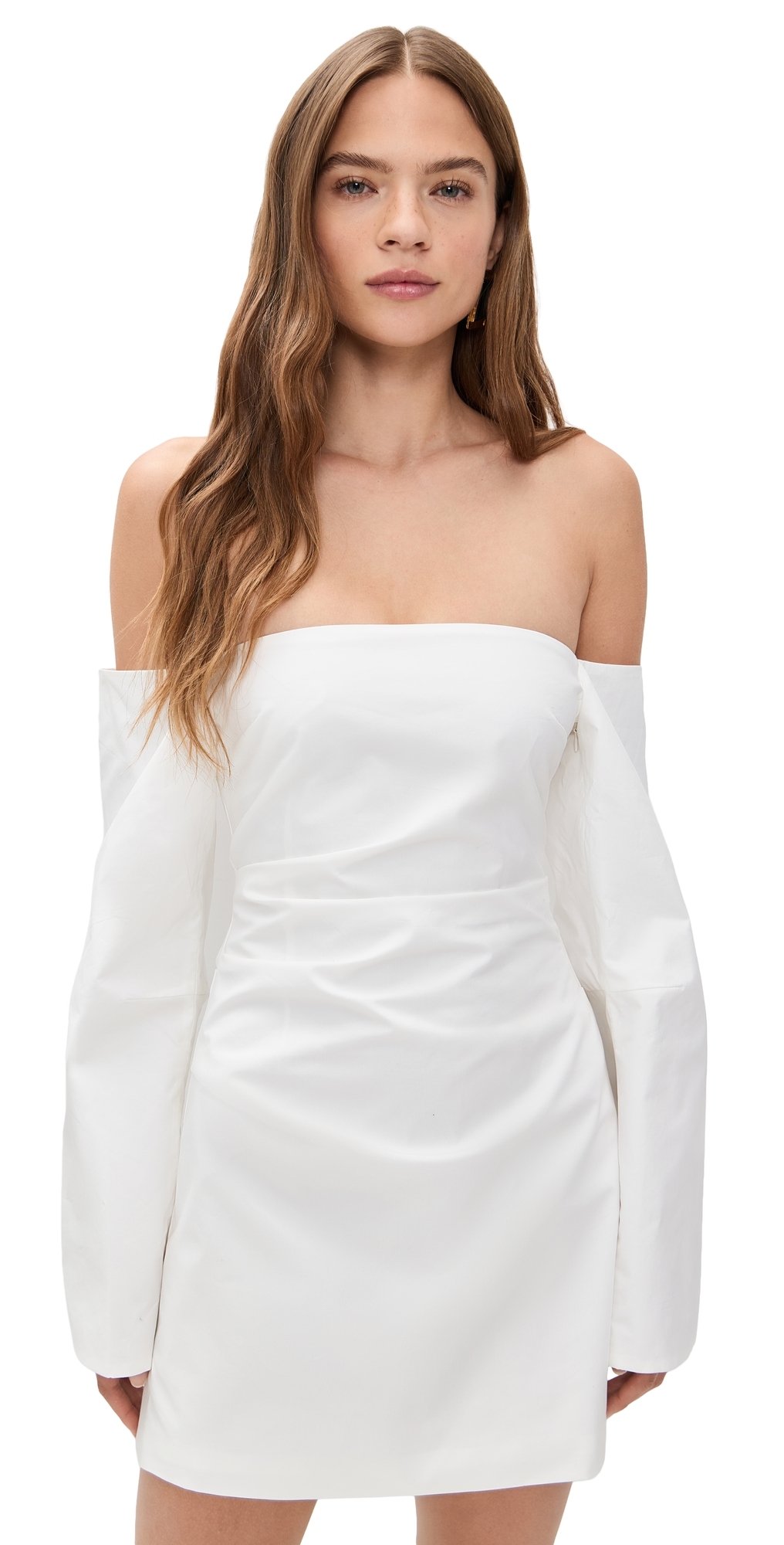 Martina Sleeved Mini Dress Ivory