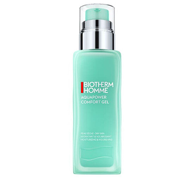 Homme Aquapower, a non-greasy moisturizing milk, repairs Comfort Gel nourishes skin
