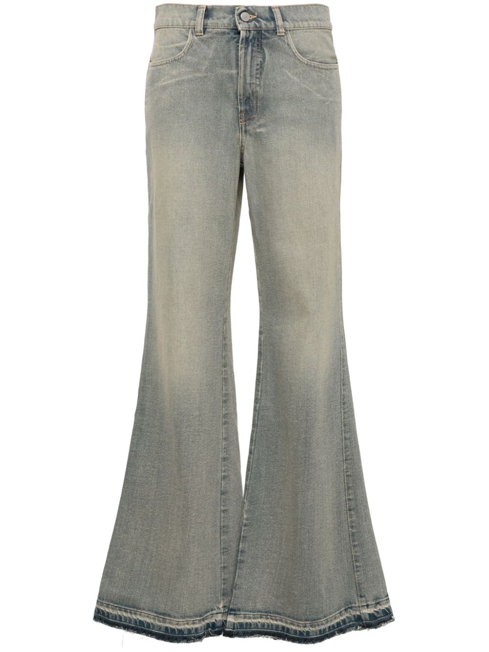Mid-rise flared jeans - Blue