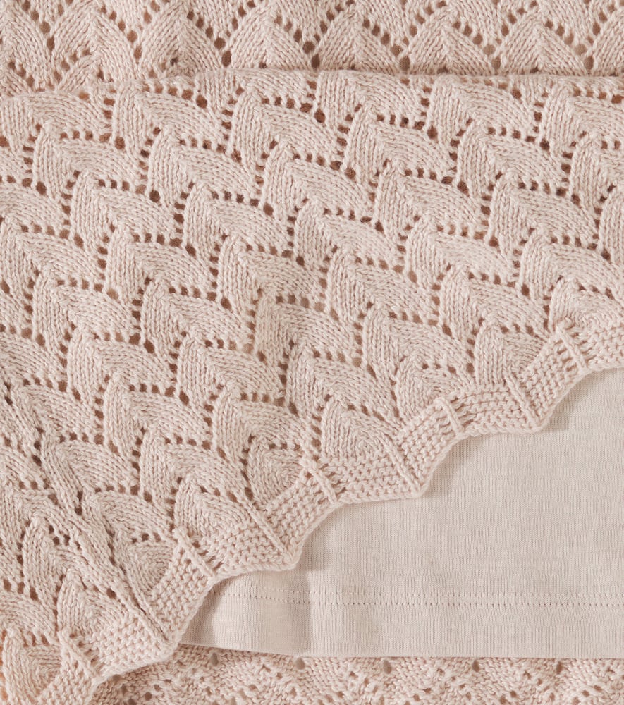 Loro Piana Kids Cotton and cashmere skirt