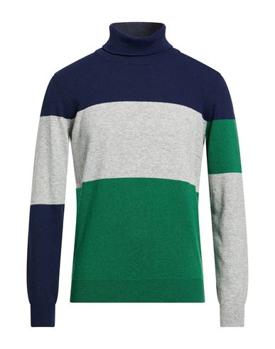 Man Turtleneck Navy Size 42 Polyamide, Wool, Viscose, Cashmere