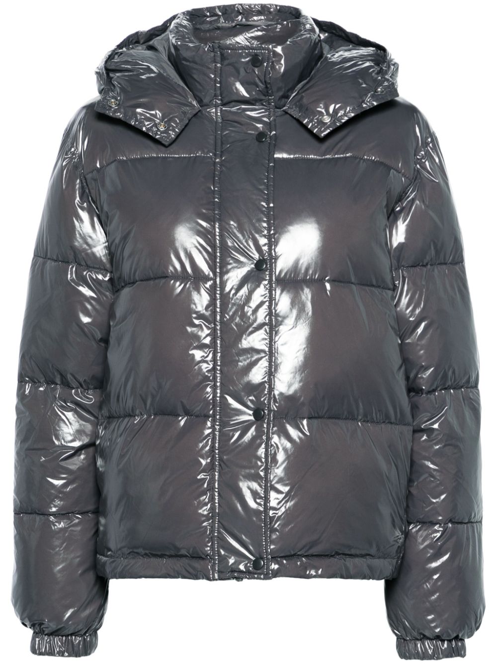 Pearl hooded puffer jacket - Grey