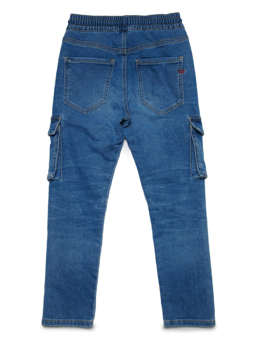 Boys Blue Jeans Cargo Pockets