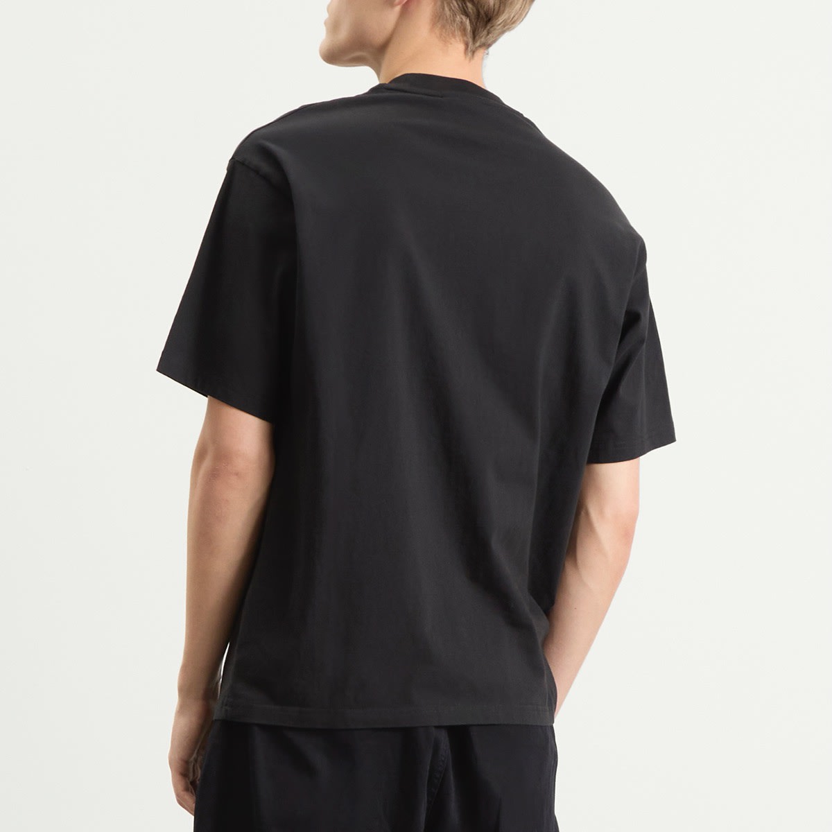 Men's Lights On Photo T-Shirt Black