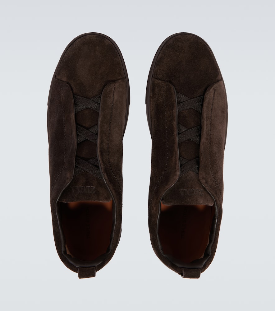 Sneakers Triple Stitch aus Veloursleder