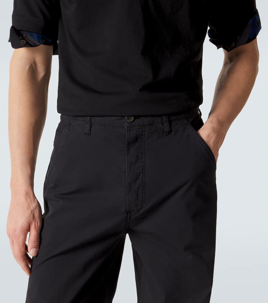 Cotton straight pants