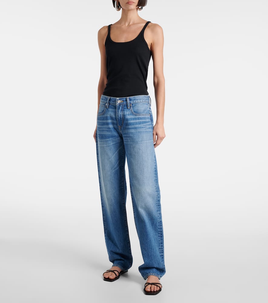 Ellie low-rise wide-leg jeans
