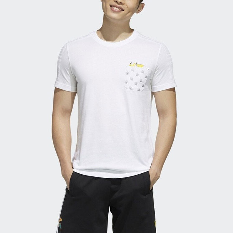 Neo x POKMON Crossover Series Pikachu Printing Pocket Short Sleeve White