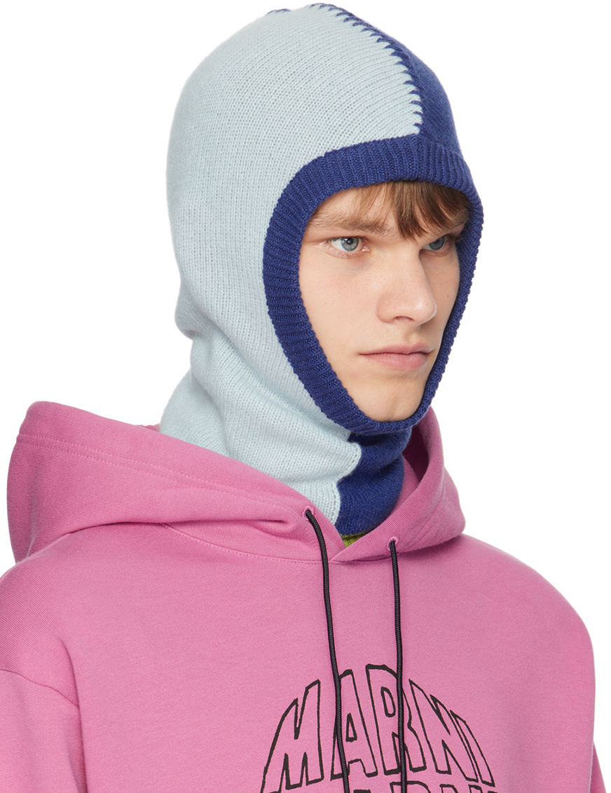 Marni Blue Cashmere Balaclava