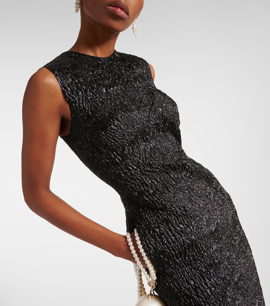 Cloqué midi dress