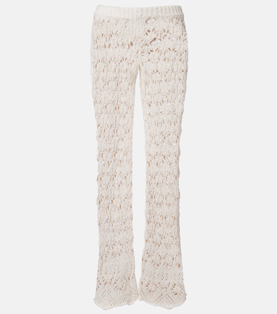 Lagoon Romance crochet flared pants