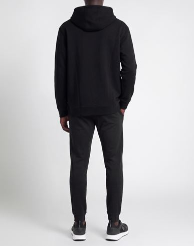 Man Sweatshirt Black Size S Cotton, Polyester