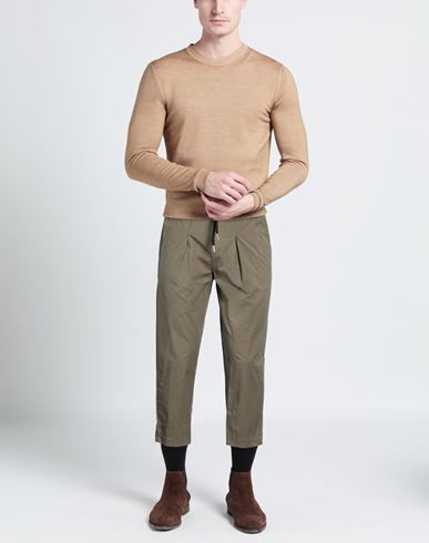 Man Pants Military green Size S Cotton, Polyamide, Elastane