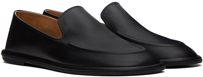 The Row Black Canal Loafers