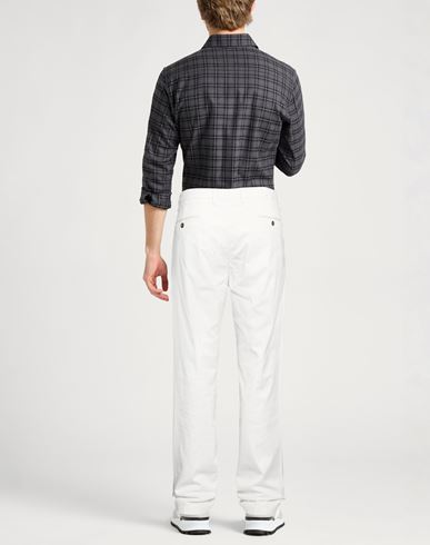 Man Pants Off white Size 31 Cotton, Lyocell, Silk, Elastane