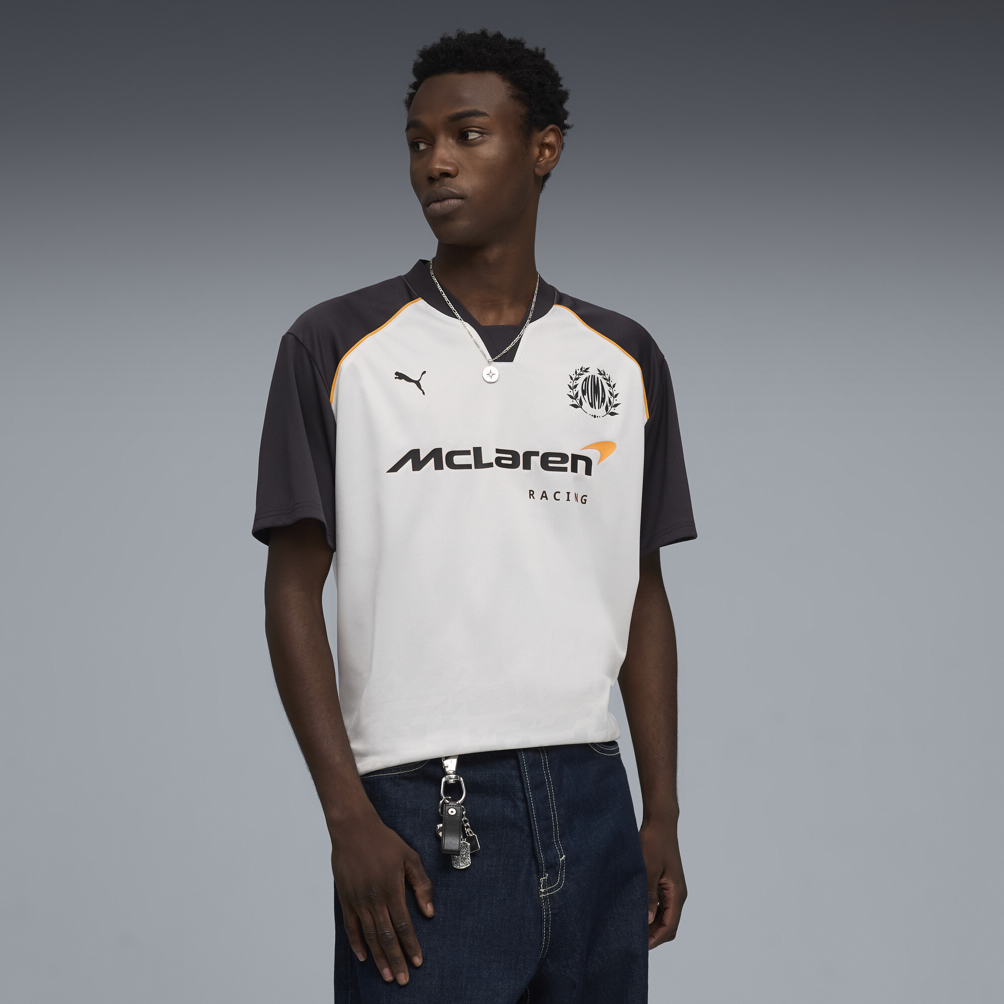 PUMA McLAREN RACING Men's Relaxed Jersey in Grey