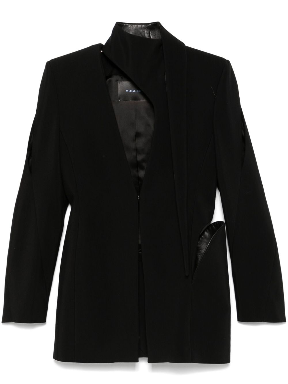 Cut out-detail blazer - Black