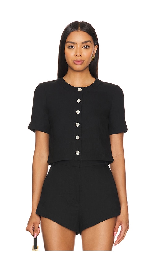 Amanda Uprichard OBERTEIL BRASWELL in Black. Größe XS. Also in M