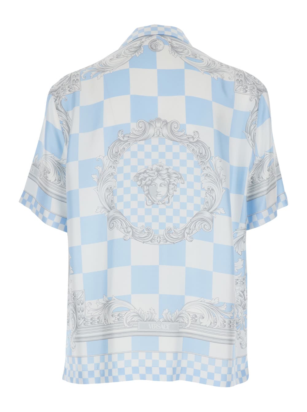 Camicia Contrasto Print Mc