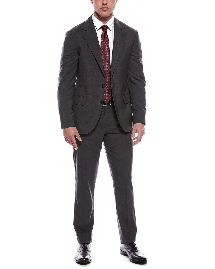 2Pc Wool & Silk-Blend Suit