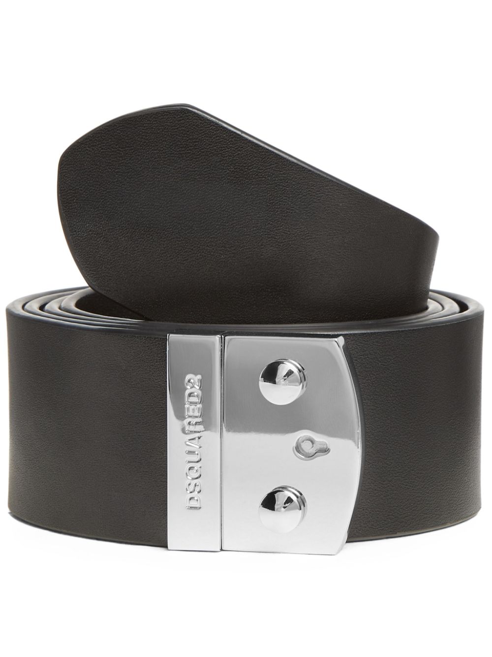 Logo-buckle belt - Black