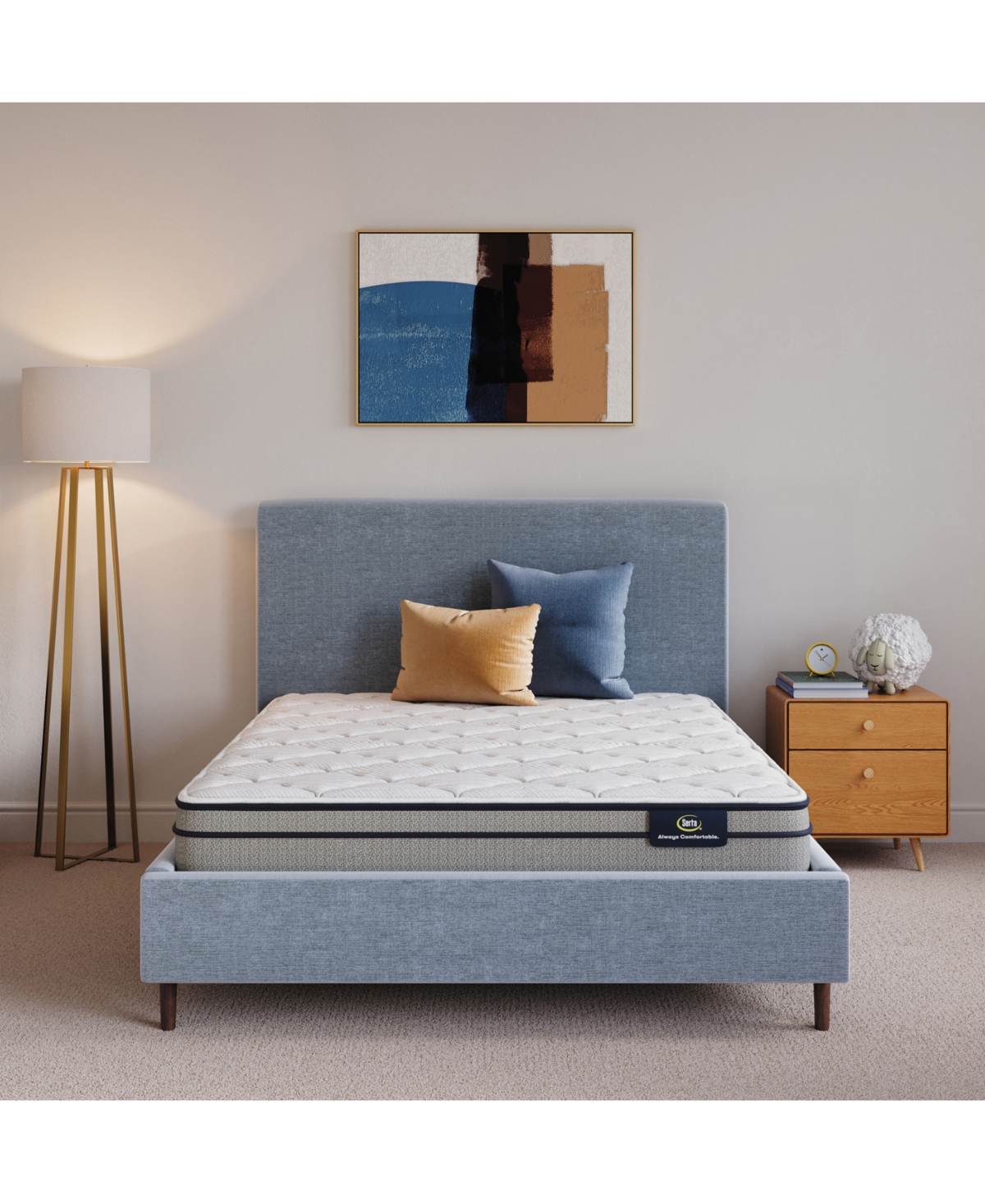 "Closeout! Flowering Cherry 9.5"" Medium Euro-Top Mattress - California King"