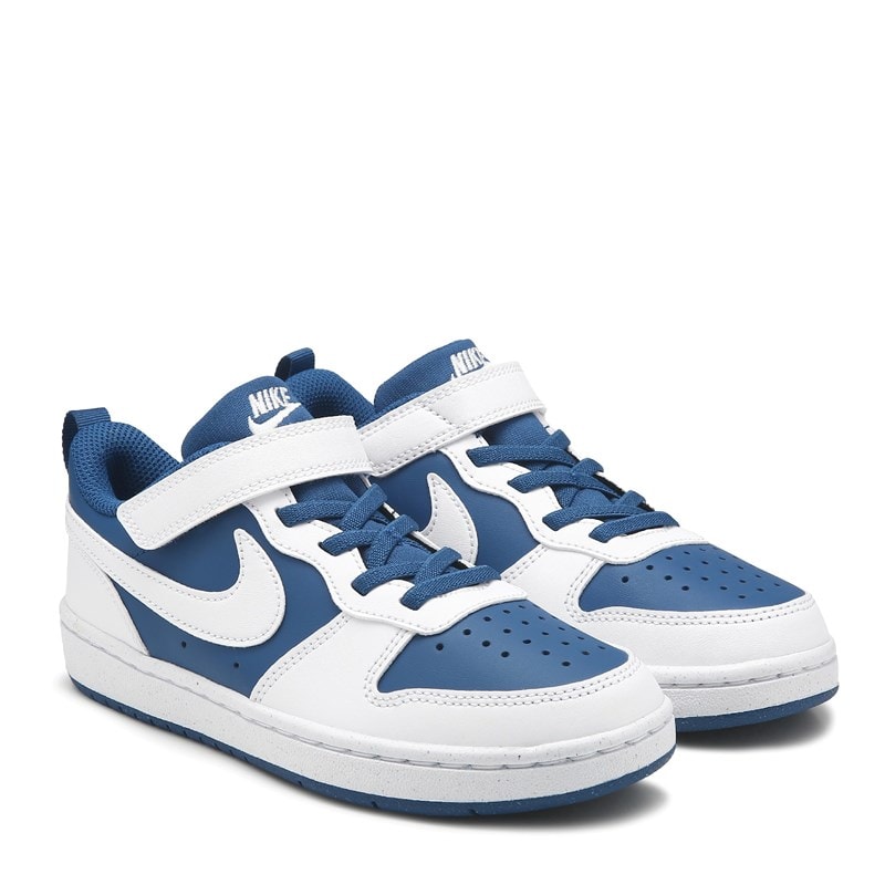 Kids' Court Borough Recraft Low Top Sneaker Little Kid Shoes (White/Blue)