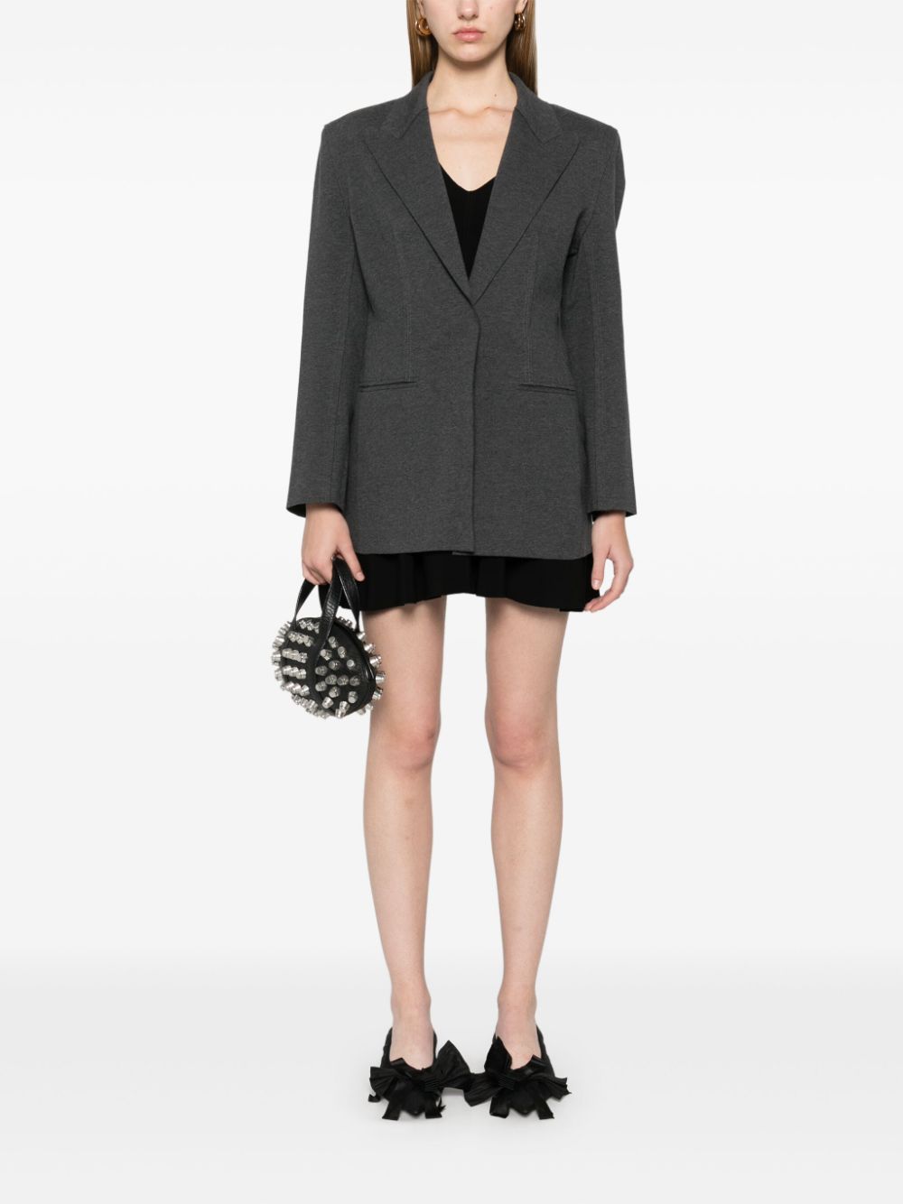 Single-breasted blazer - Grey