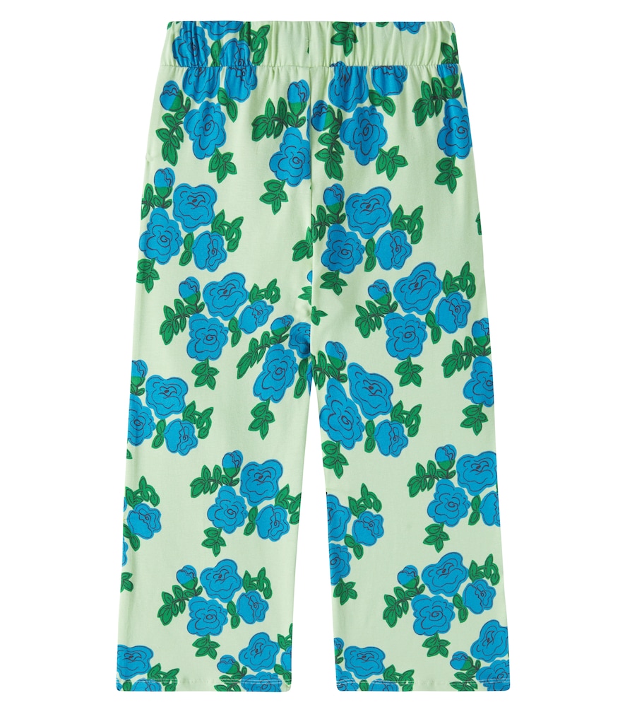 Blue Roses cotton-blend pants