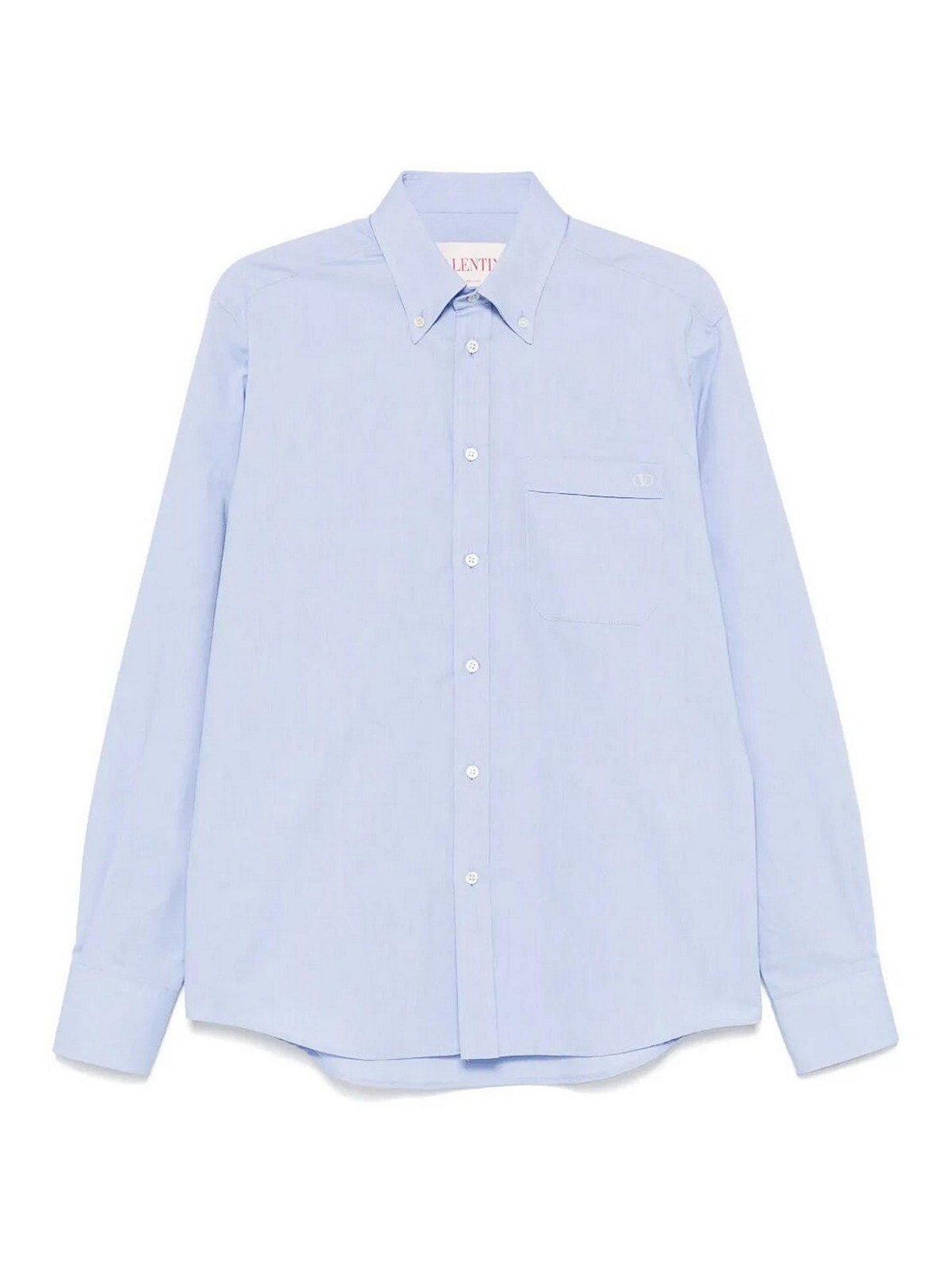 `Vlogo Signature` Long Sleeve Oxford Shirt