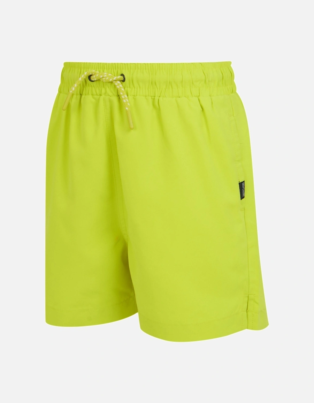 Boy's Regatta Childrens/Kids Skander III Plain Swim Shorts - Citron Lime - Size: 14 years