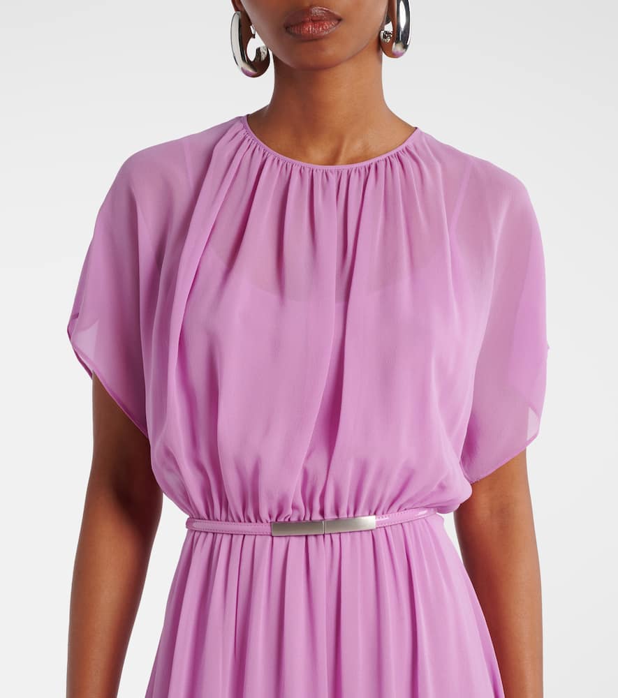 Pineta silk georgette maxi dress