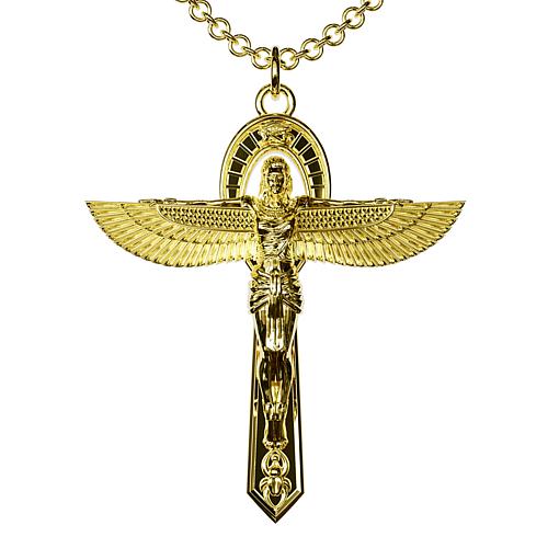 14K Gold-Plated Sterling Silver Crux Ansata Isis Necklace